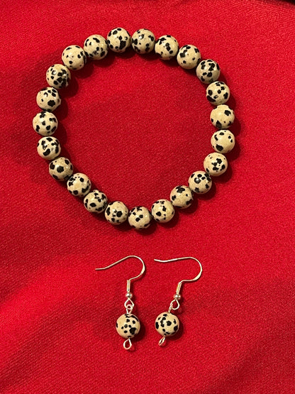 Dalmatian Gemstone Earrings