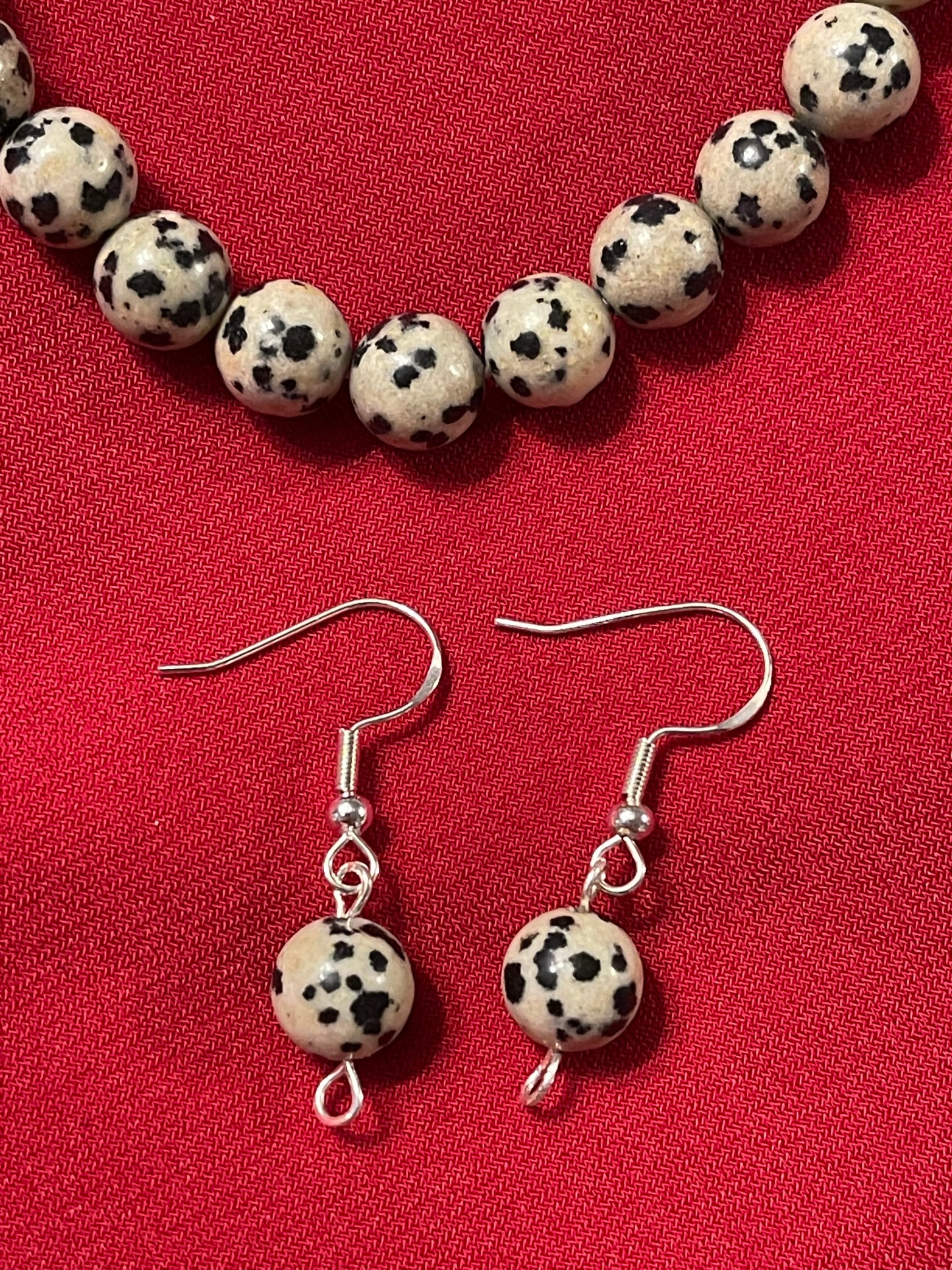 Dalmatian Gemstone Earrings