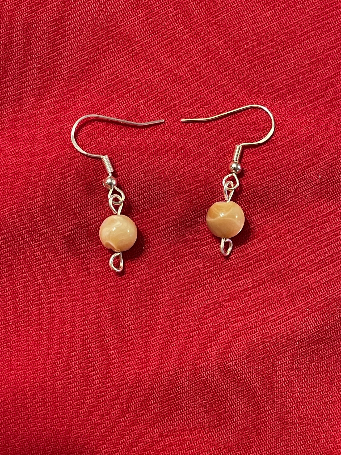 Natural Mother of Pearl Gemstone Earrings