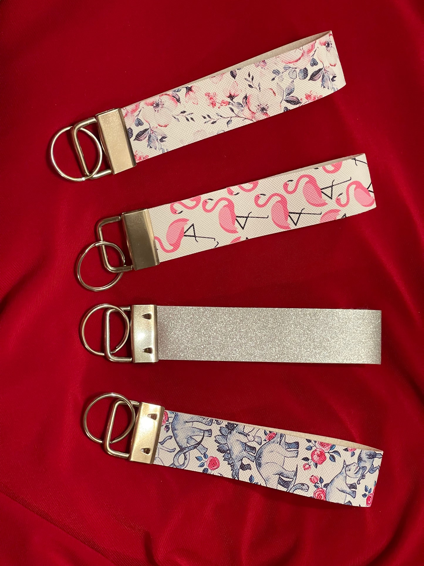 Pink Keychain Wristlet