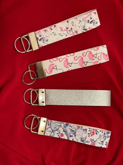 Pink Keychain Wristlet