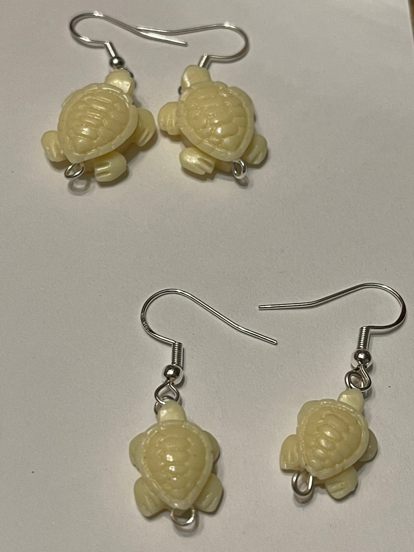 Stone Turtle Earrings