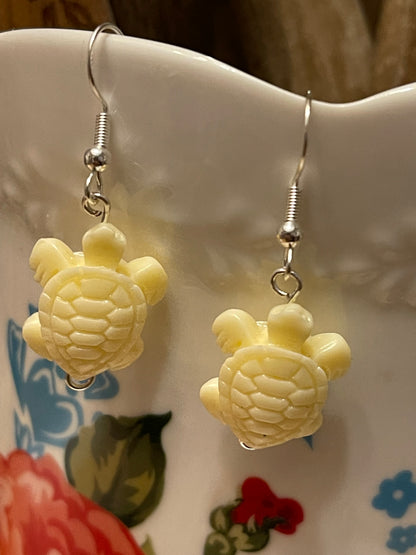 Stone Turtle Earrings