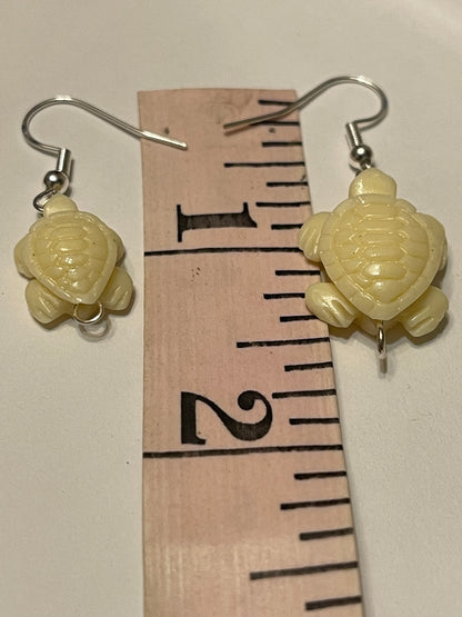 Stone Turtle Earrings