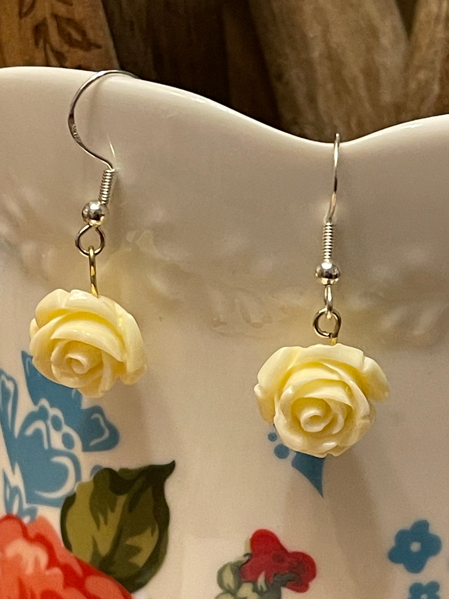 Stone Flower Earrings