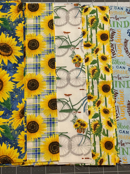 Sunflower Keychain Wristlet