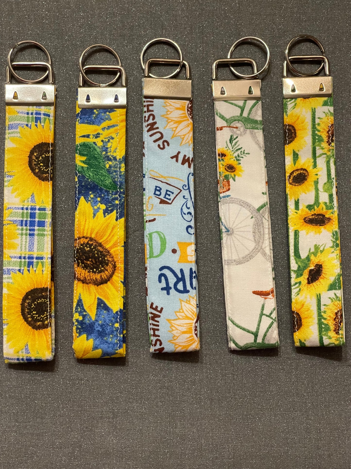 Sunflower Keychain Wristlet