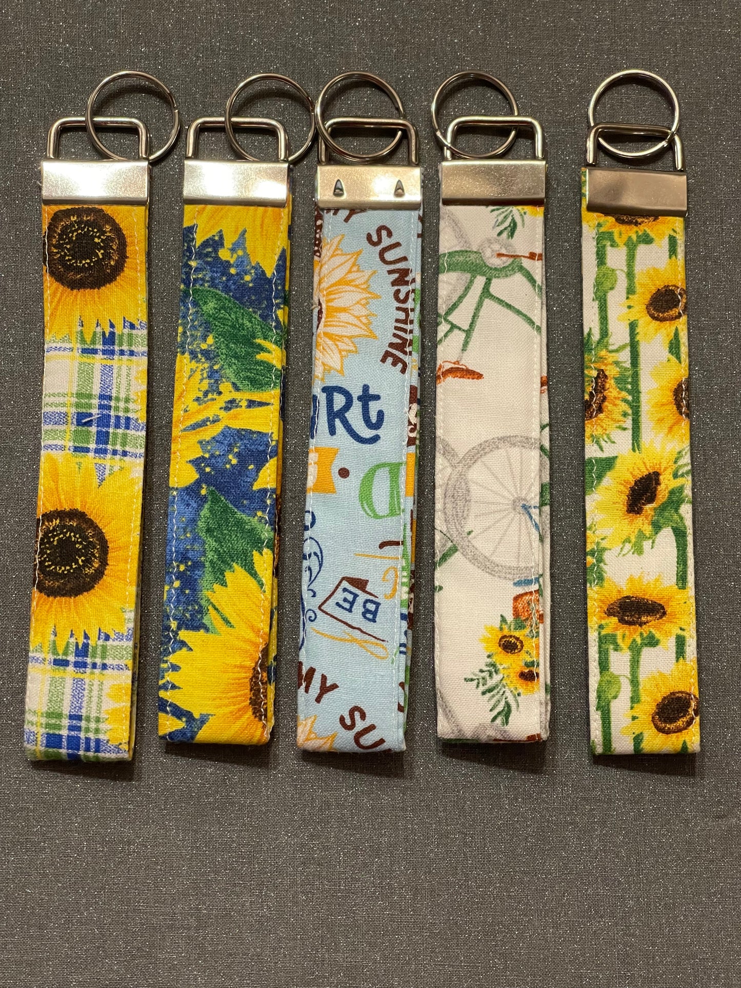 Sunflower Keychain Wristlet