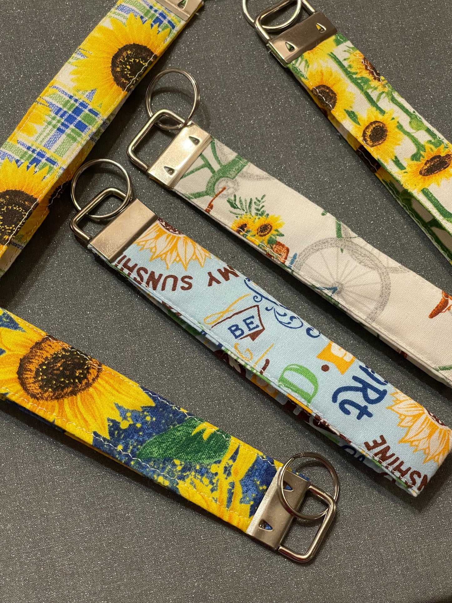 Sunflower Keychain Wristlet