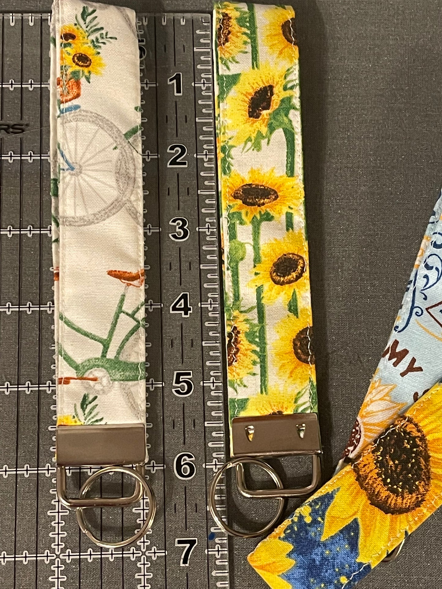 Sunflower Keychain Wristlet