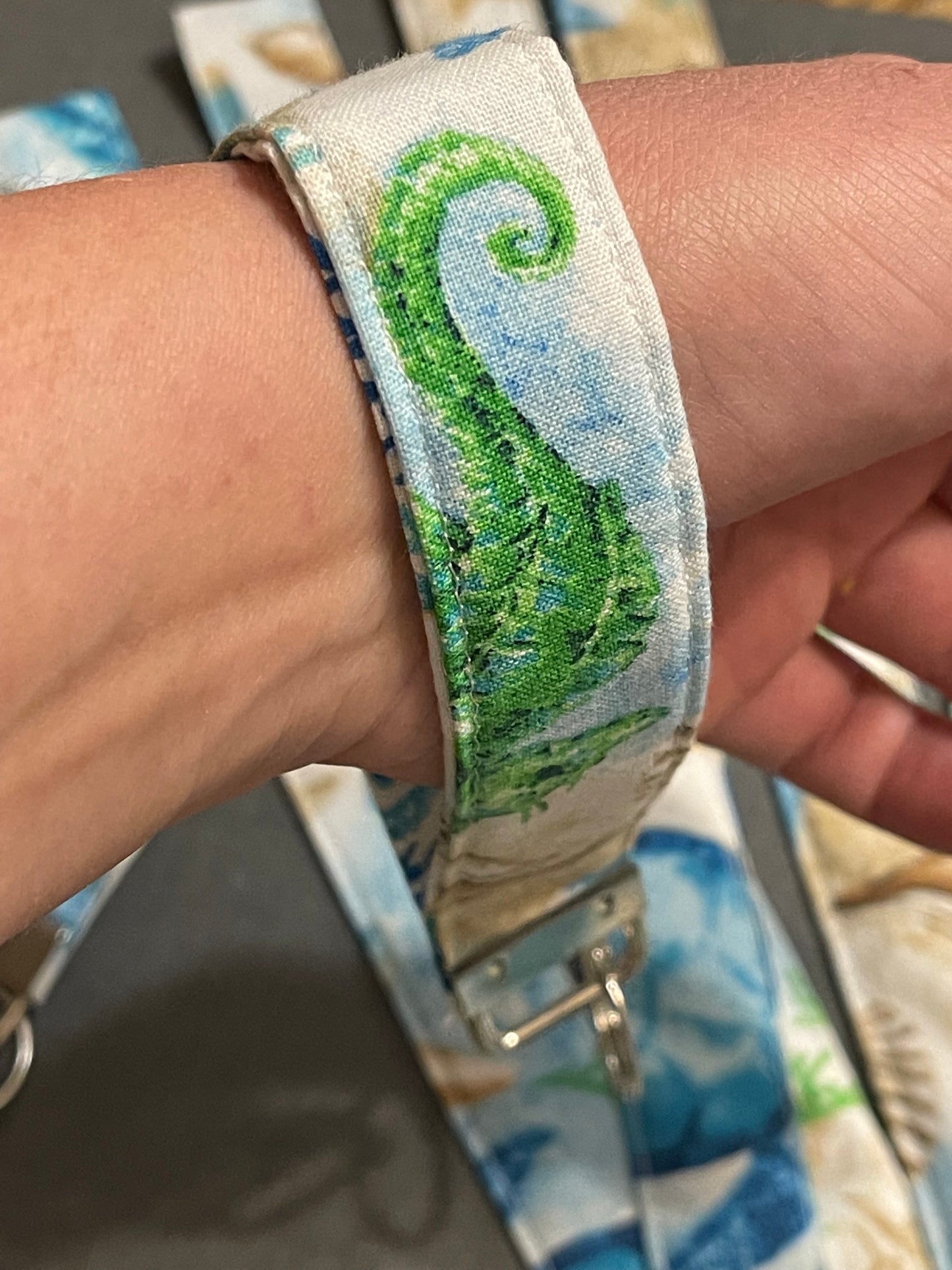 Ocean wristlet keychain