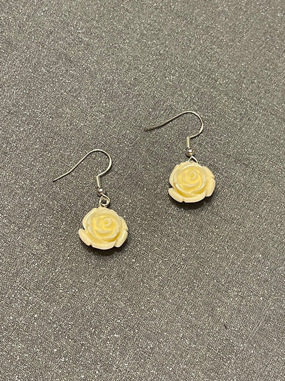 Stone Flower Earrings