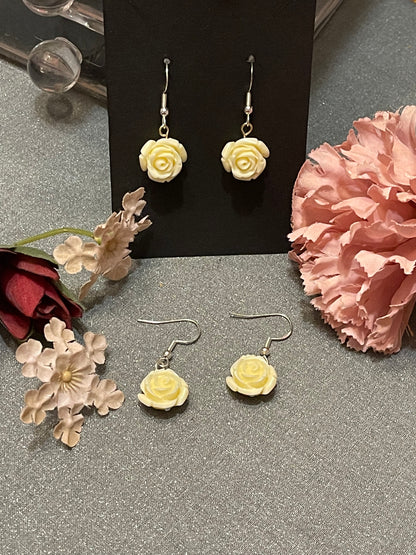 Stone Flower Earrings