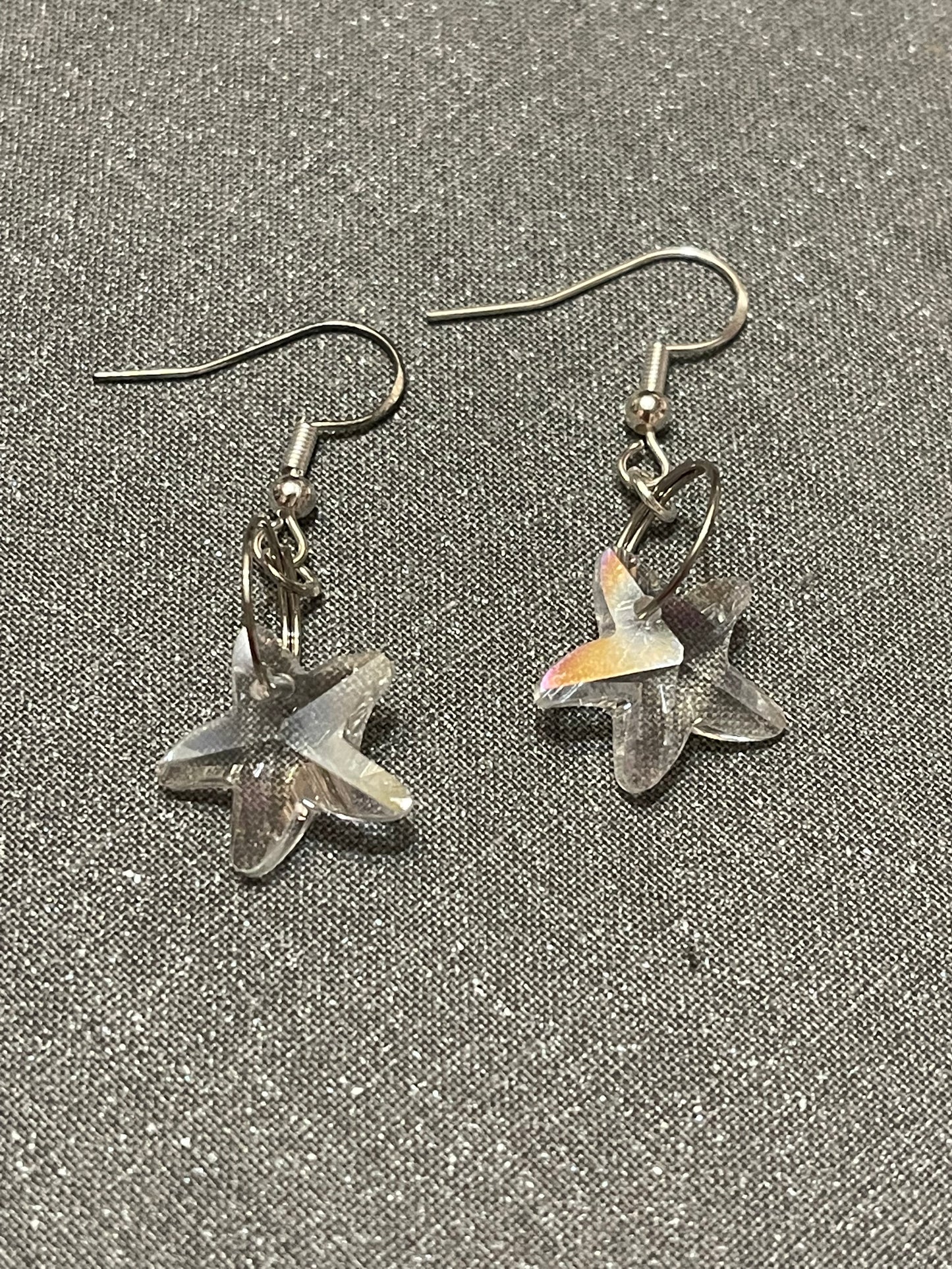 Starfish Glass Sterling Silver Eearrings