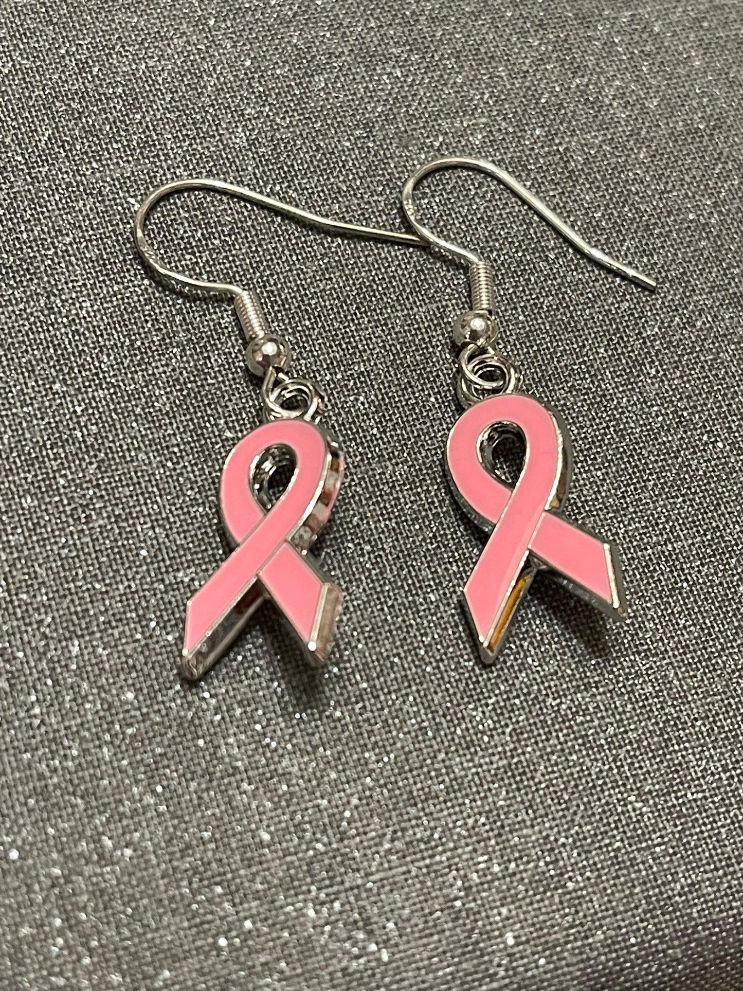 Pink Breast Cancer Earrings