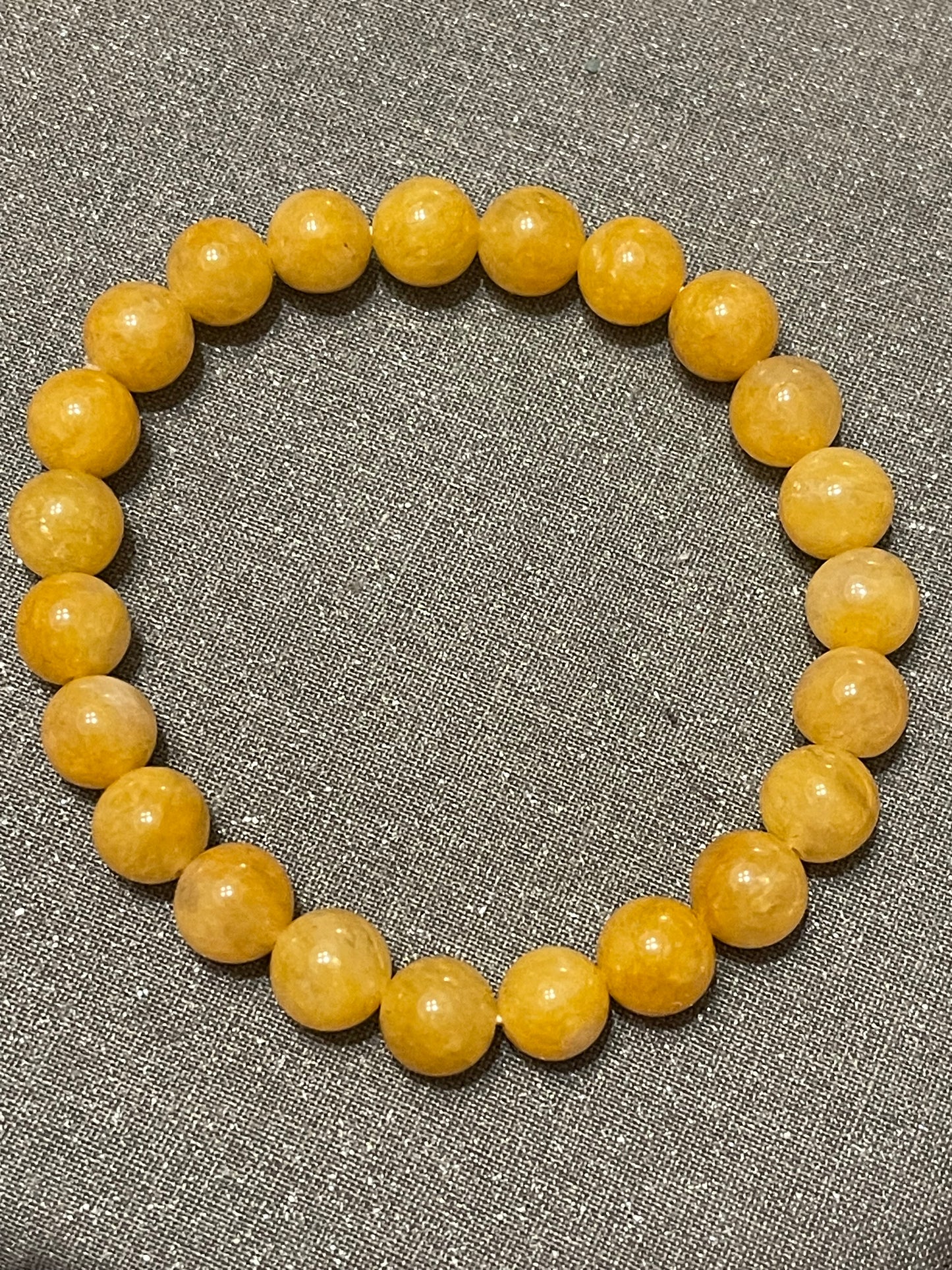 Yellow Jade Gemstone Bracelet