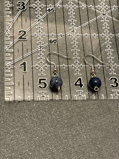 Blue Sodalite Gemstone Earrings