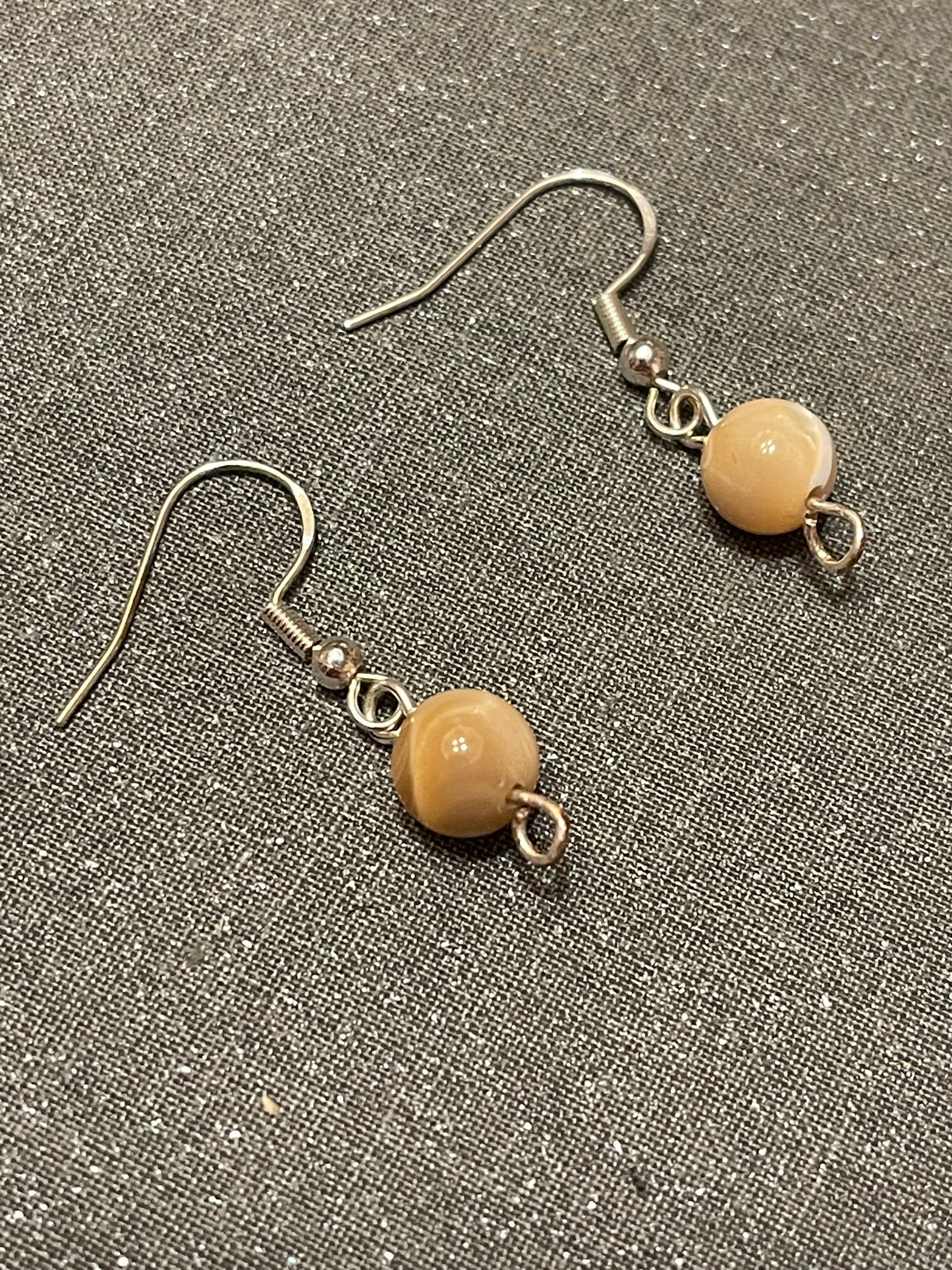 Natural Mother of Pearl Gemstone Earrings