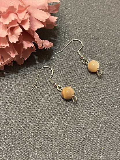 Natural Mother of Pearl Gemstone Earrings