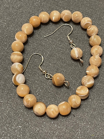 Natural Mother of Pearl Gemstone Bracelet