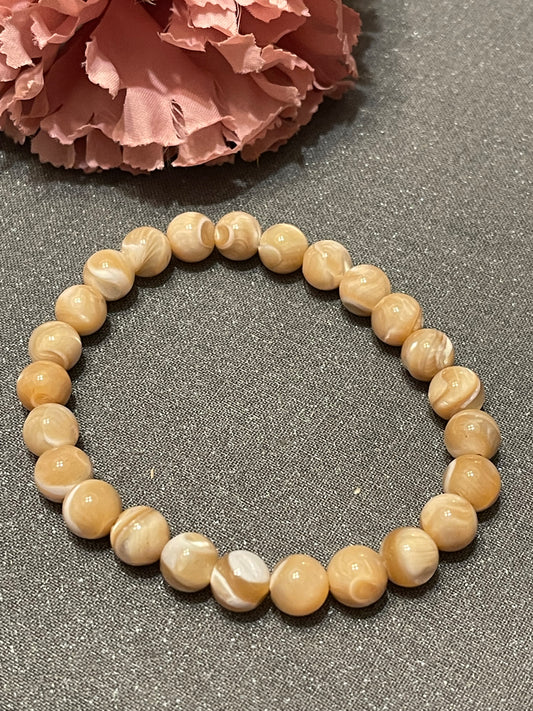 Natural Mother of Pearl Gemstone Bracelet