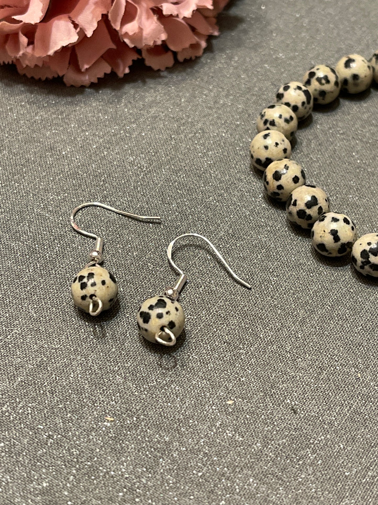 Dalmatian Gemstone Earrings