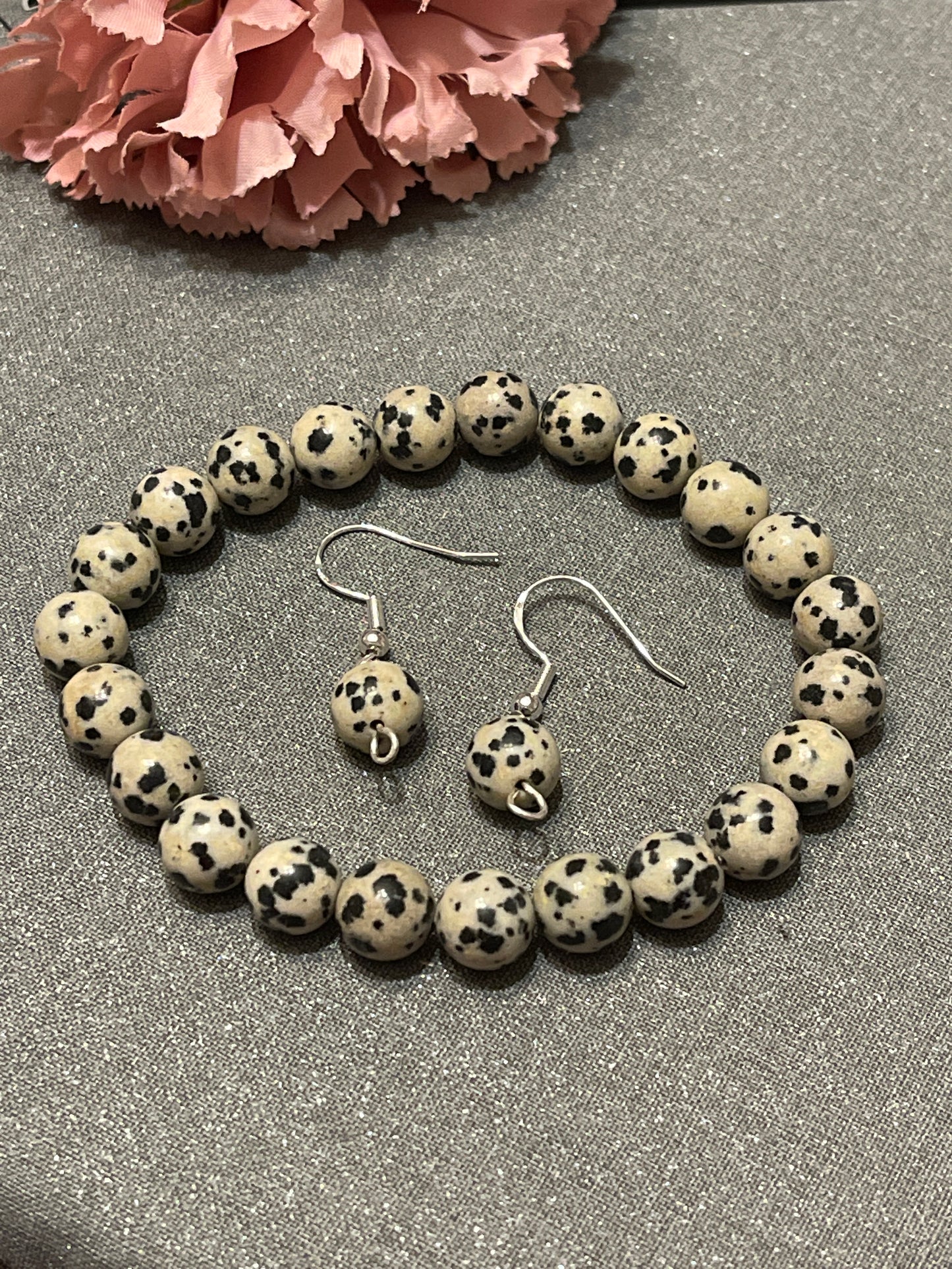 Dalmatian Gemstone Earrings