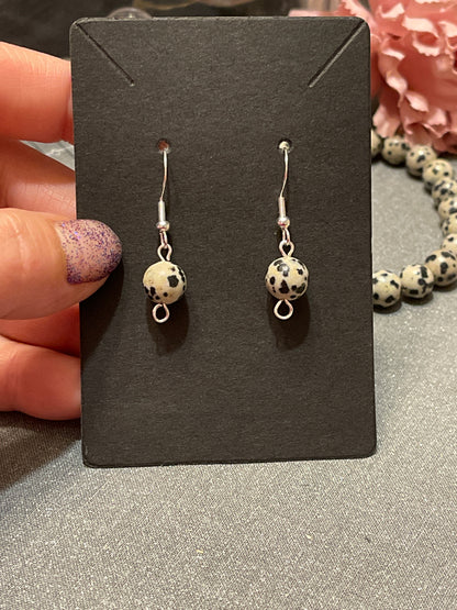 Dalmatian Gemstone Earrings