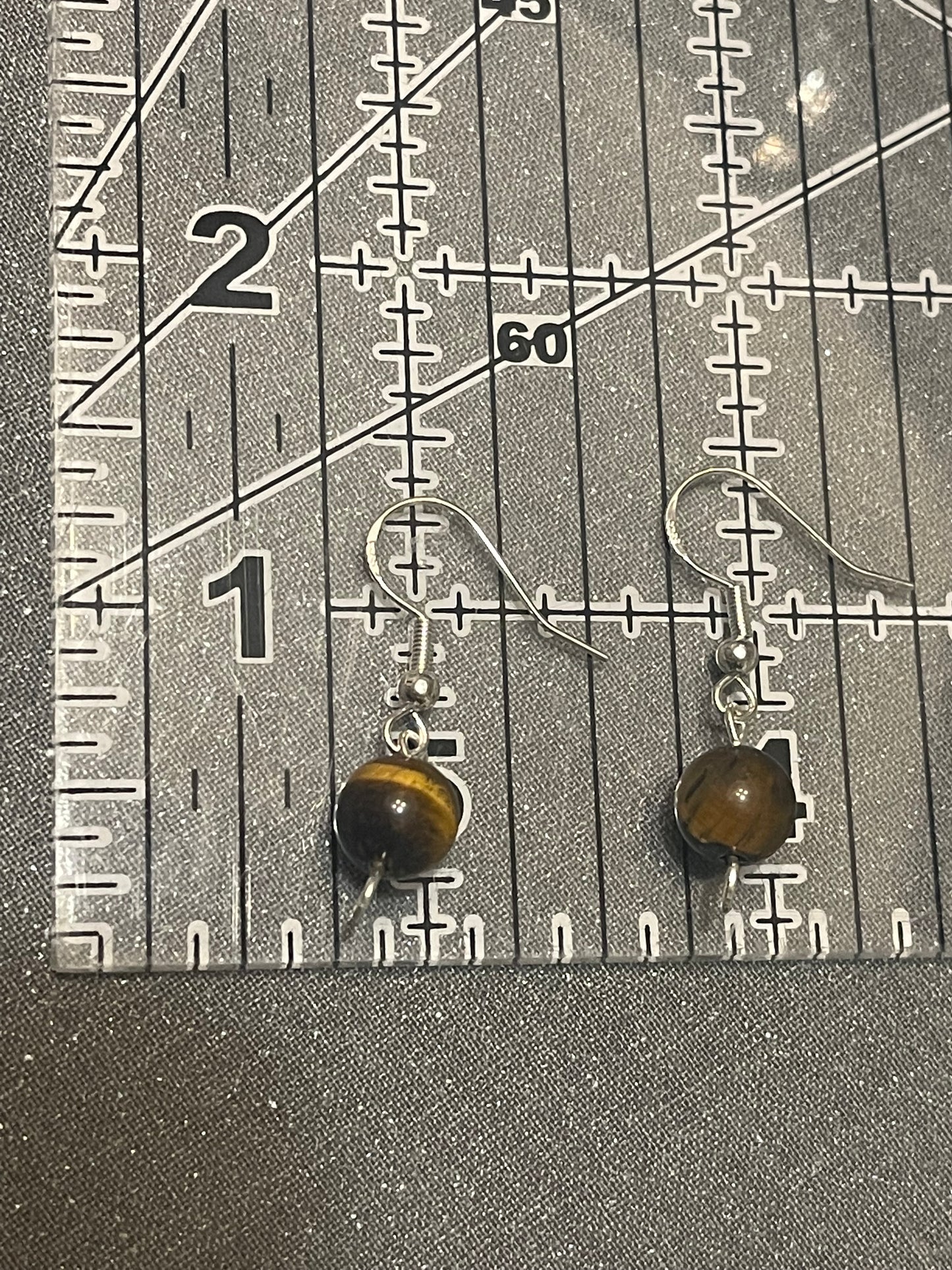 Tiger Eye Gemstone Earrings