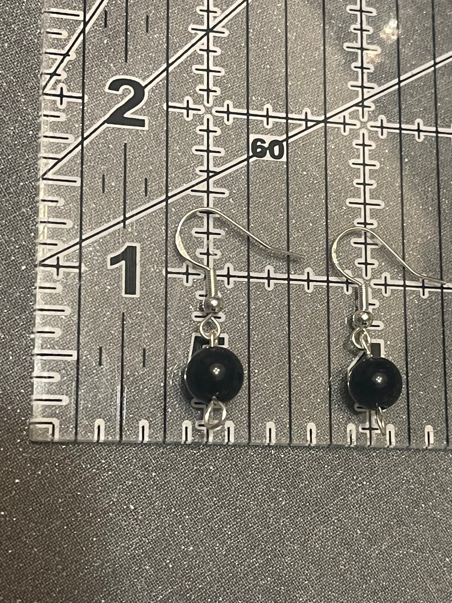 Obsidian Gemstone Earrings