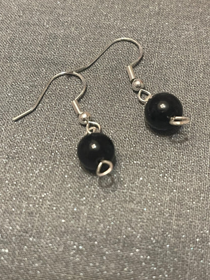 Obsidian Gemstone Earrings