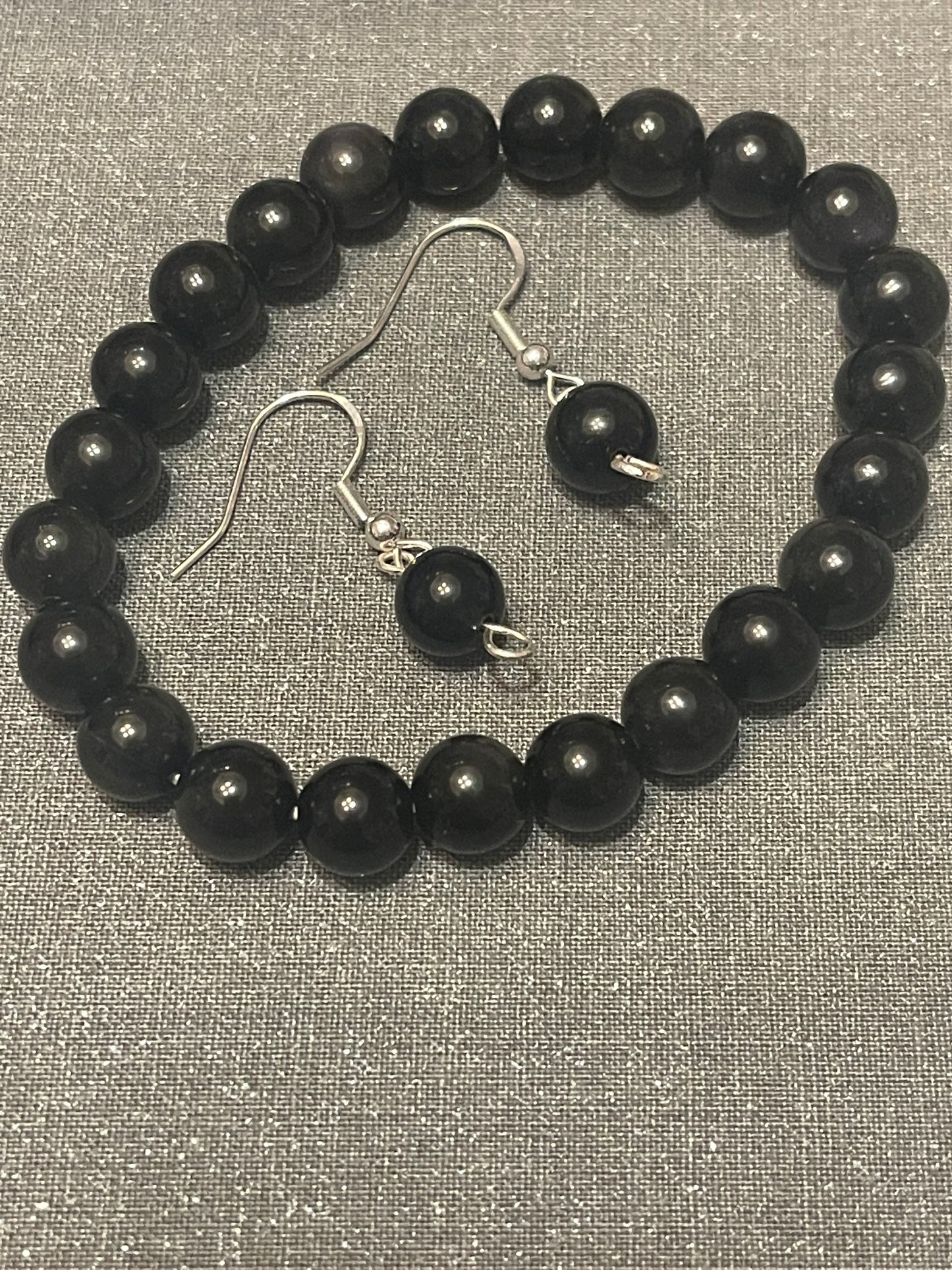 Obsidian Gemstone Earrings