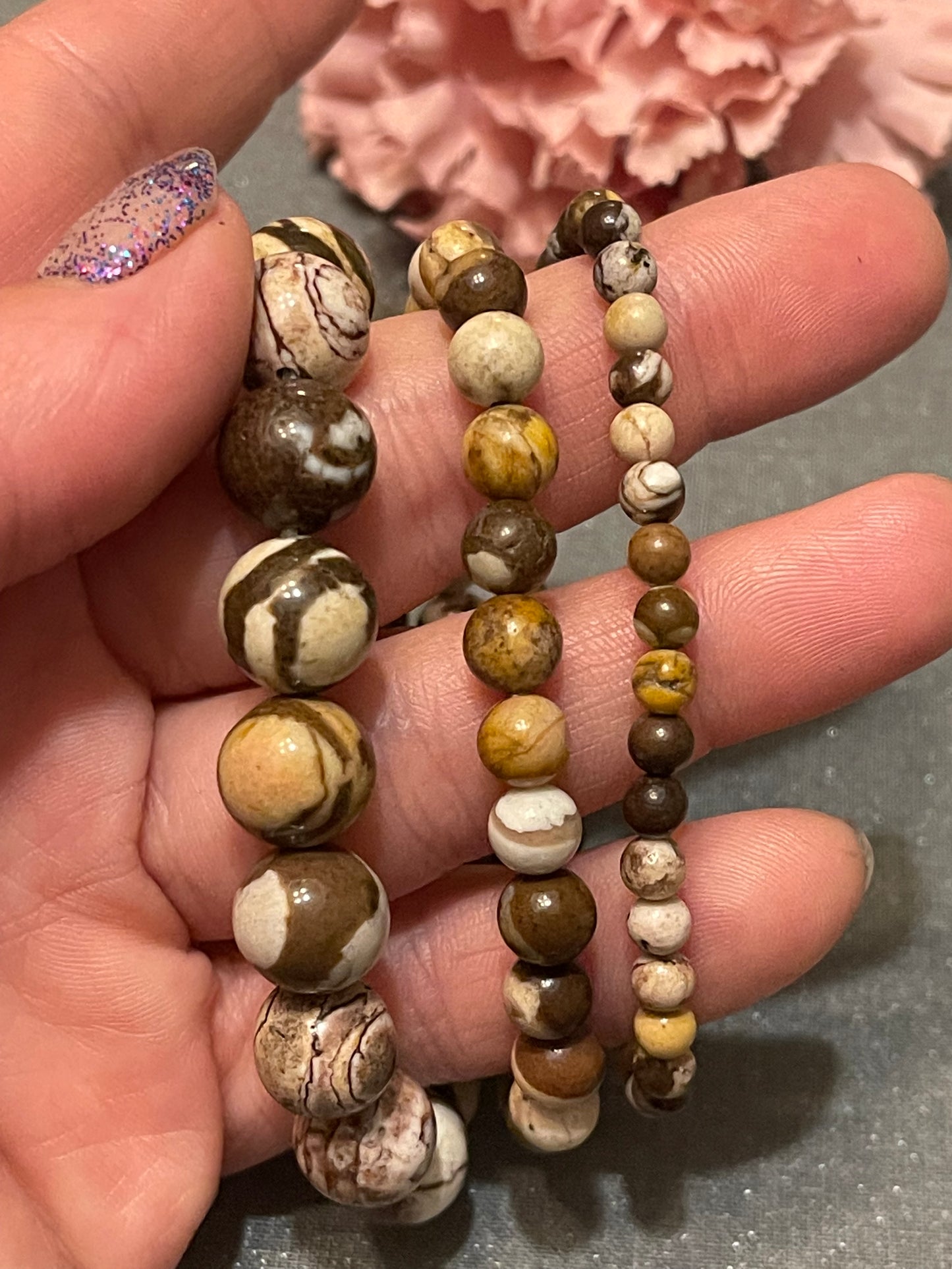 Zebra Jasper Gemstone Bracelet