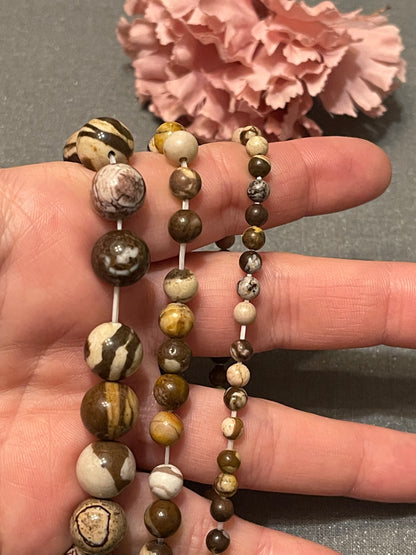 Zebra Jasper Gemstone Bracelet