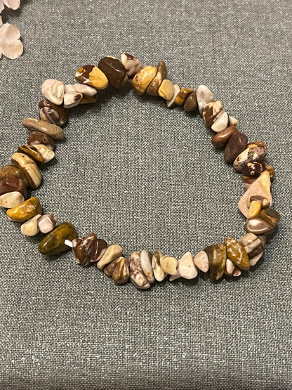 Zebra Jasper Gemstone Bracelet