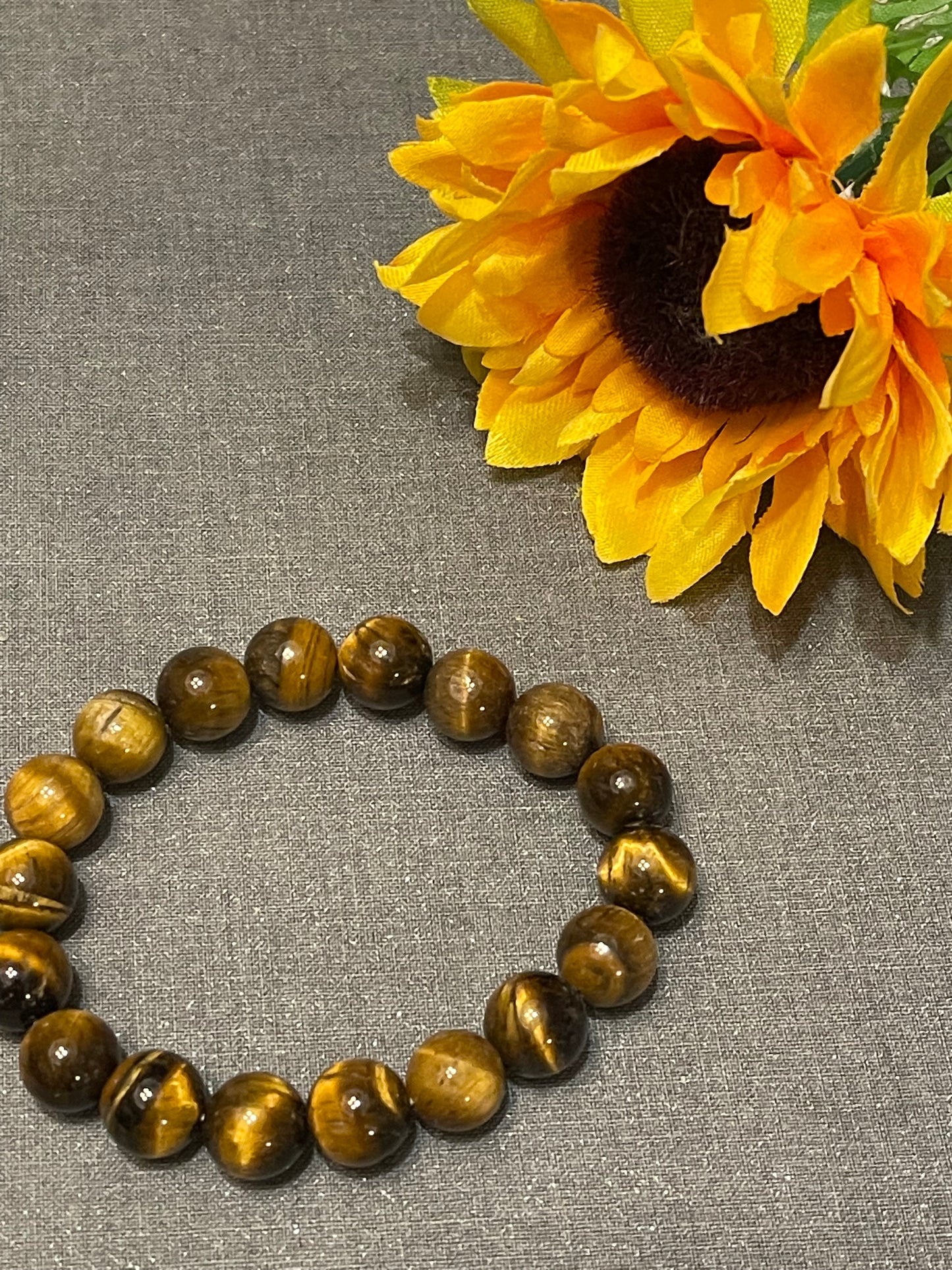 Tiger Eye Gemstone Bracelet (10 MM)