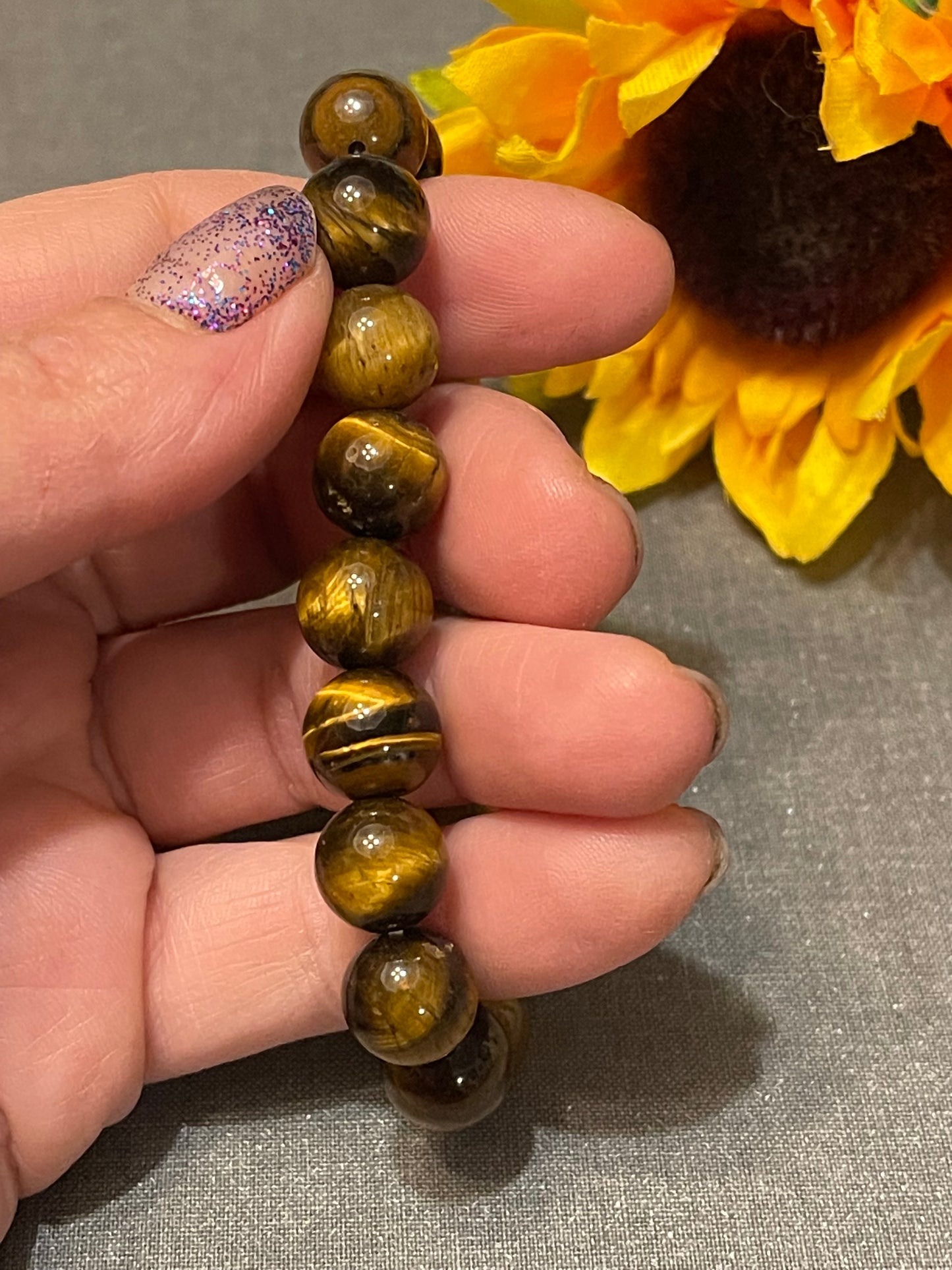 Tiger Eye Gemstone Bracelet (10 MM)