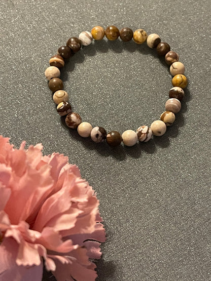 Zebra Jasper Gemstone Bracelet