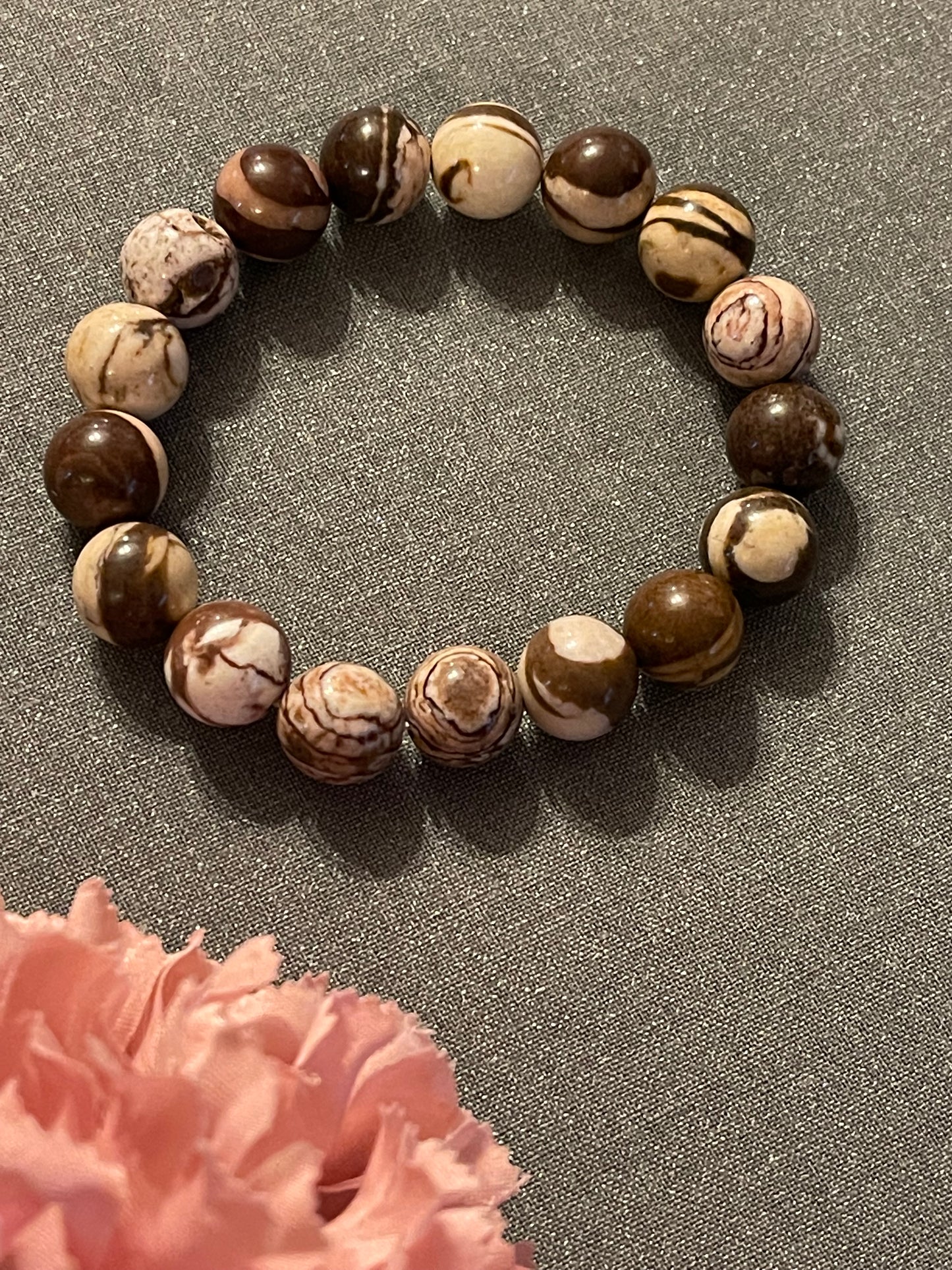 Zebra Jasper Gemstone Bracelet