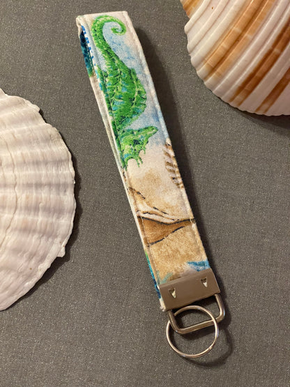 Ocean wristlet keychain