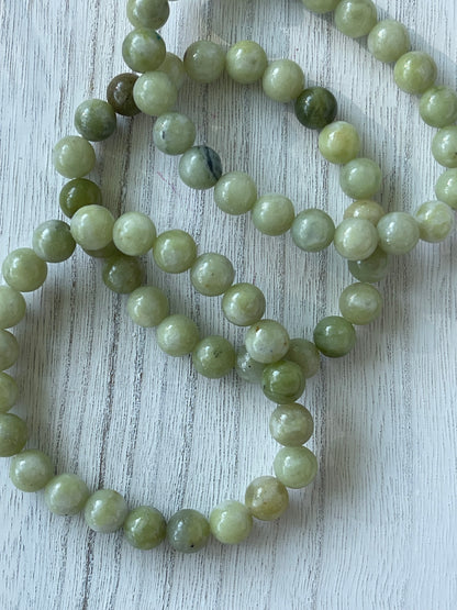 Green Jade Gemstone Bracelet