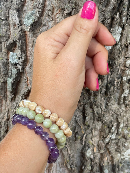 Green Jade Gemstone Bracelet