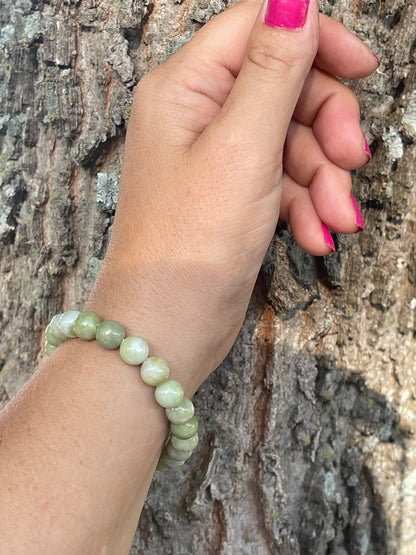 Green Jade Gemstone Bracelet