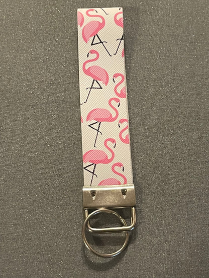 Pink Keychain Wristlet