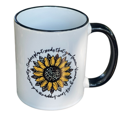 Teacher Sunflower Quote 11 oz Ceramic Coffee Mug